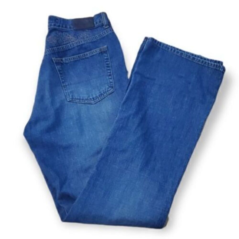 Nautica Straight Leg Denim Jeans Women's 8‎ Blue High Rise Cotton Medium Wash